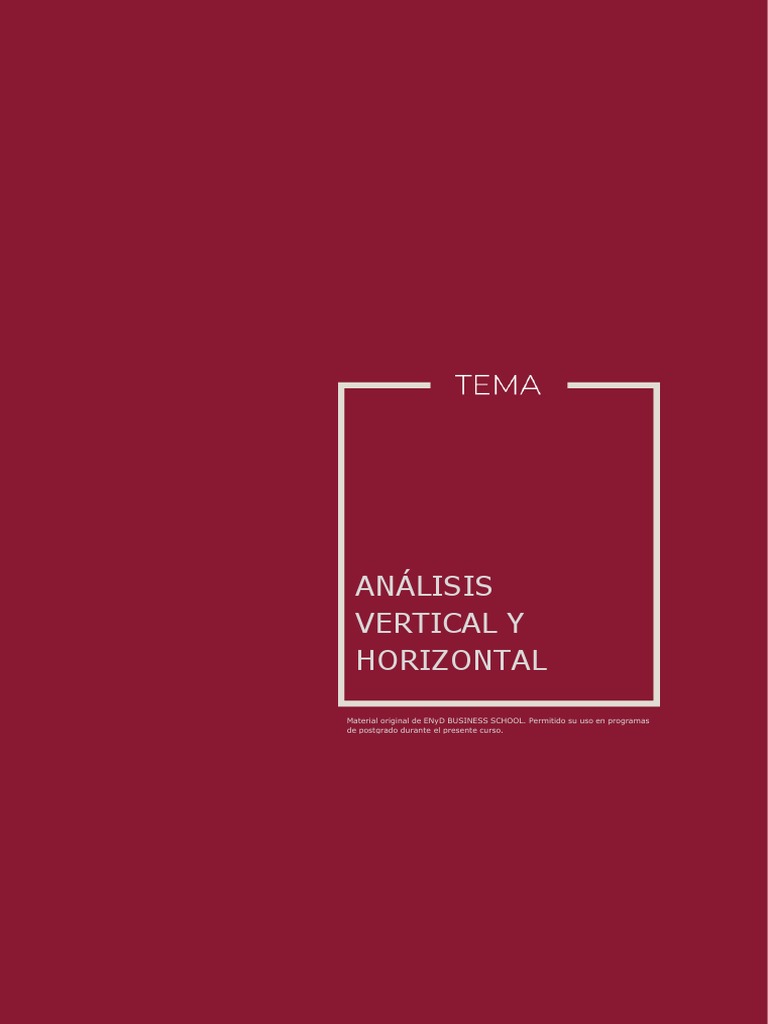 Tema 4 Análisis Vertical y Horizontal PDF