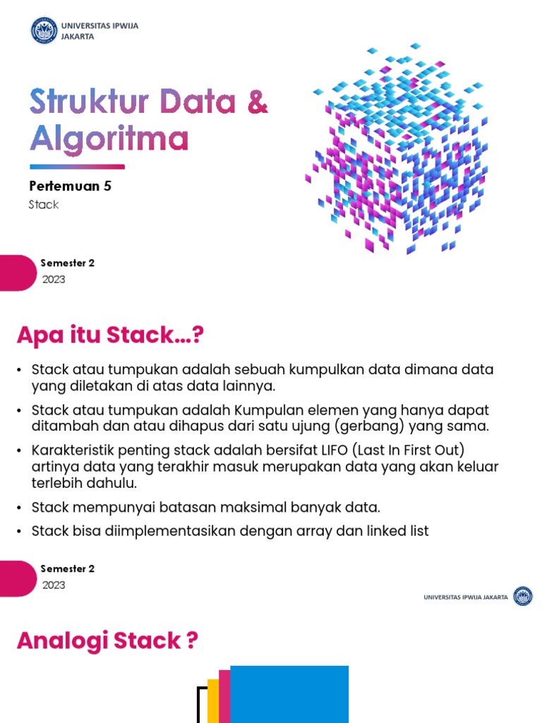 Karakteristik dan Operasi Stack | PDF