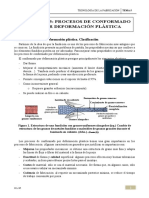 TF - Tema 5 - Procesos de Conformado Por Deformación Plástica