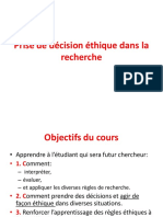 4. Prise de décision éthique dans la recherche