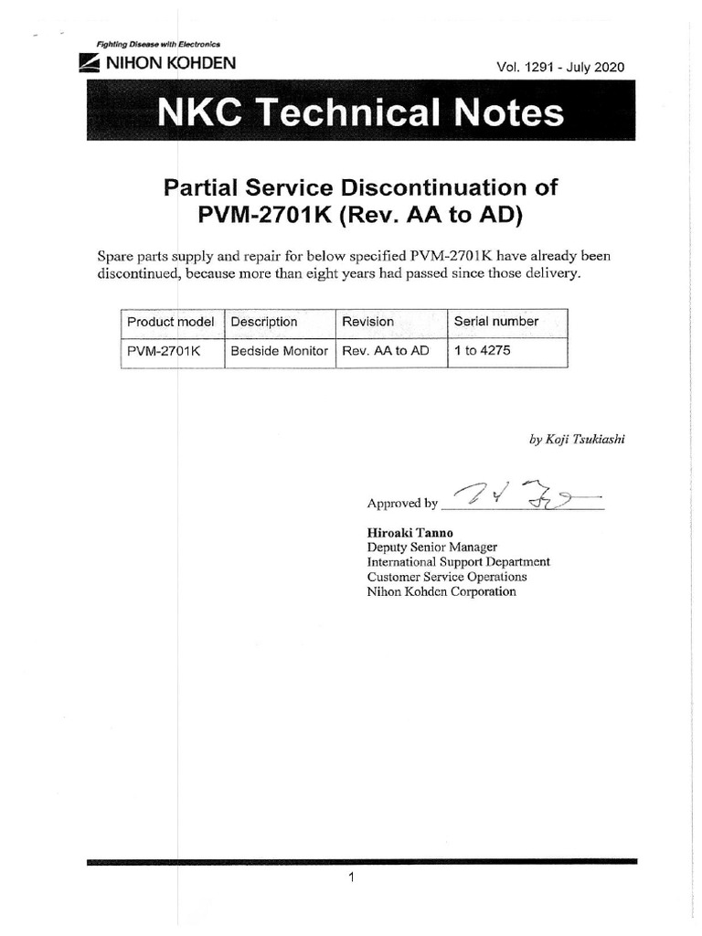 NIHON KOHDENPVM2701K VISMO Rev AA AD202007 PVM2701 AAADOBS PDF