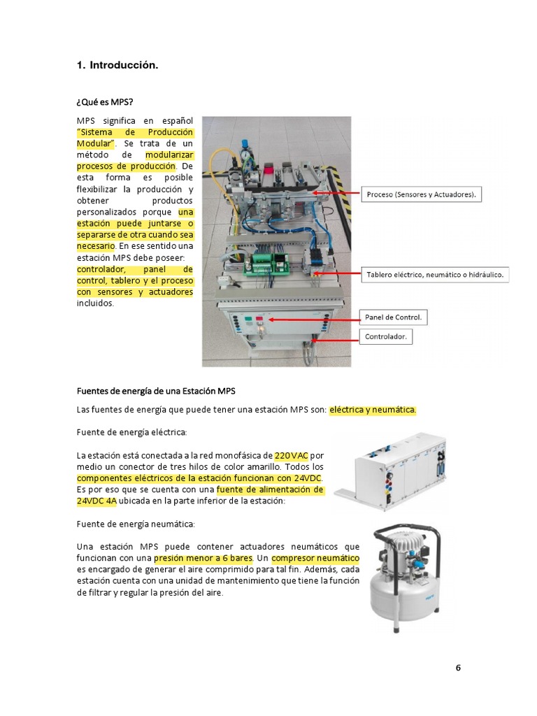 Introdución A MPS + PLC | PDF | Controlador lógico programable ...
