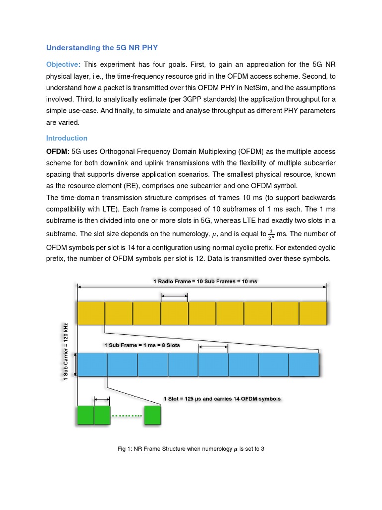 5G NR PHY Layer Analysis and Simulation | PDF | Orthogonal Frequency ...