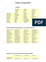 Cours Verbes Et Prépositions