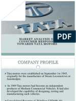Market Analysis of Consumer Response Towards Tata Motors