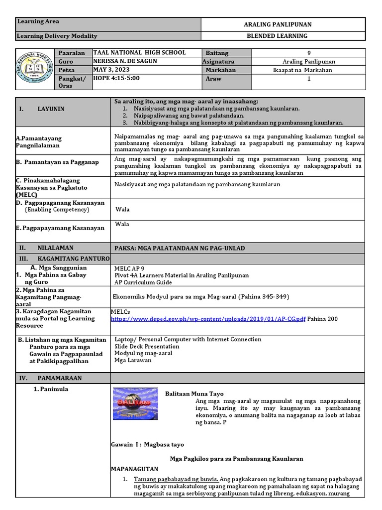 Ambag ng Mag-aaral sa Kaunlaran | PDF