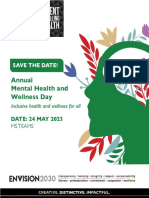 Annual Mental Health Wellness Save the Date