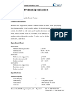 Spec of Medium Chain Triglycerides Powder-C Series