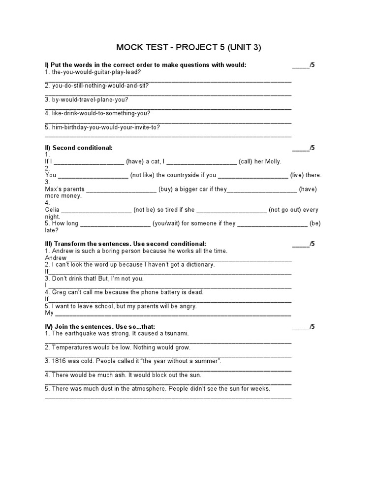 Project 5 (Unit 3) | PDF