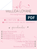 Cartão de Visita Wellida Loyane