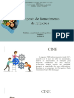 Slide Proposta de Fornecimento de Refeições