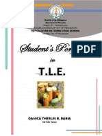 Students PortFolio Sample Template TLE 10