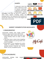 McDonald's Market Segmentation Strategy