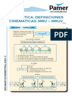 F - Sem2 - Cinemática - Definiciones Cinemáticas