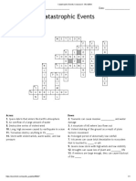 Catastrophic Events Crossword - Keys