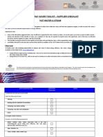 WEST - Supplier Checklist - Hot Water