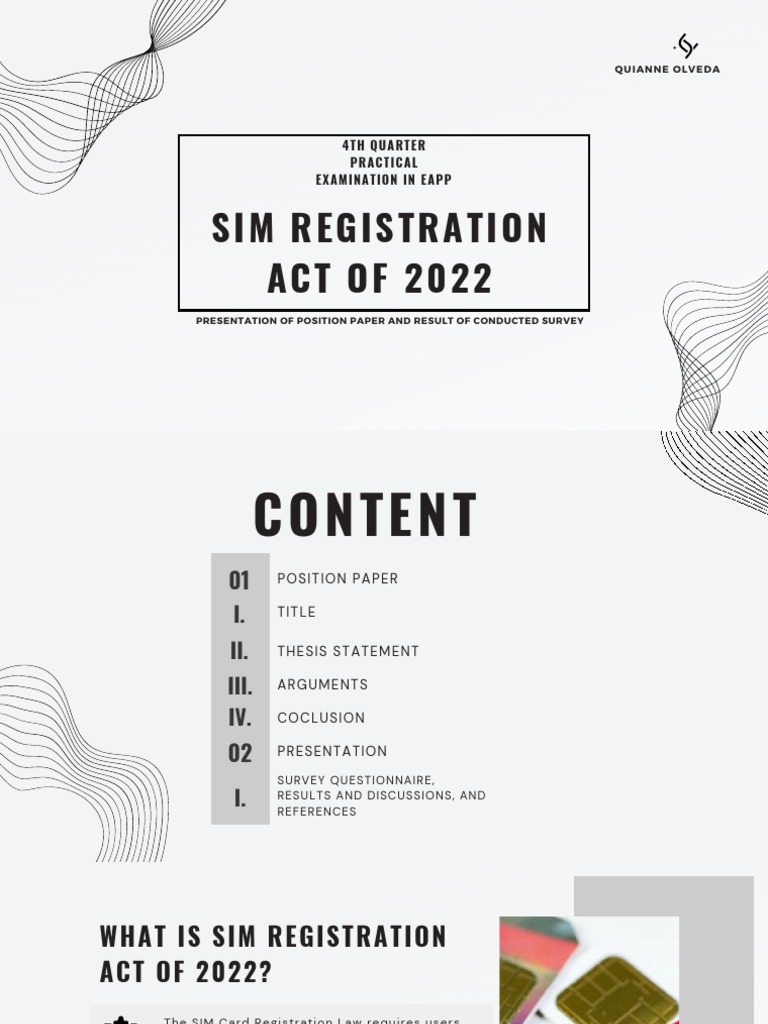 SIM Registration Act: Consumer Concerns | PDF