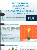 Proyectos de Investigacion Aplicada, Innovacion, Desarrollo e Innovacion