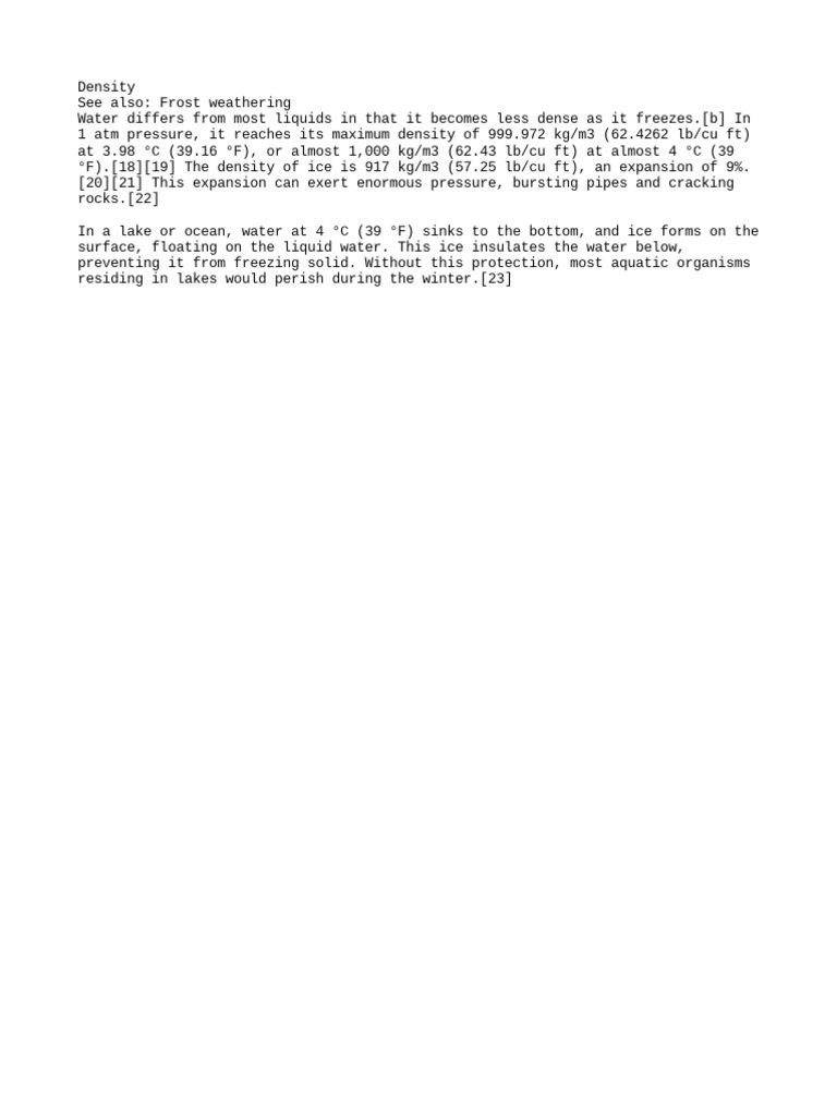 02.water Density | PDF