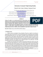 Title: Design and Fabrication of Automatic Weight Sorting Machine