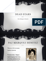 Paz Marquez Benitez' Short Story 'Dead Stars