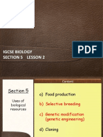iGCSE Biology Section 5 Lesson 2