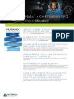 Nutanix Recertification FAQ