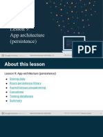 Lesson 9 App Architecture (Persistence)