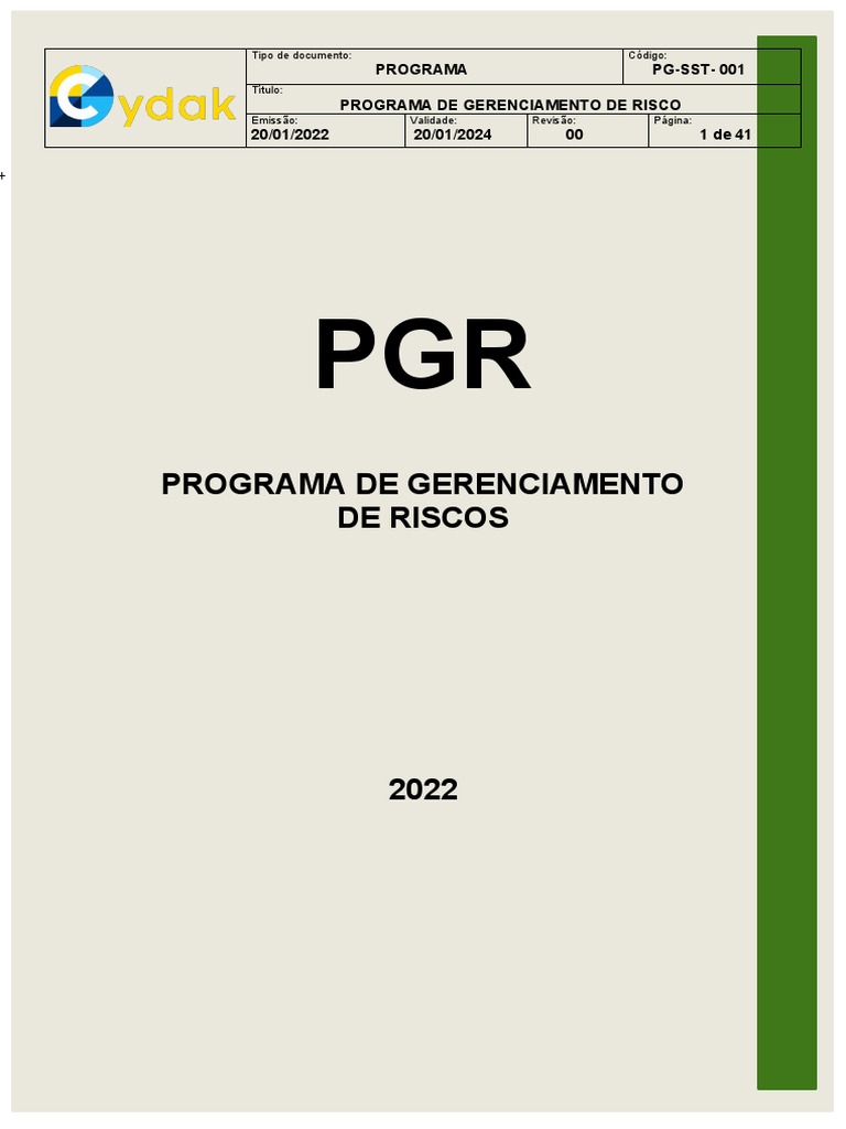 Pgr Modelo Segprime Pdf Fatores Humanos E Ergonomia Engenharia