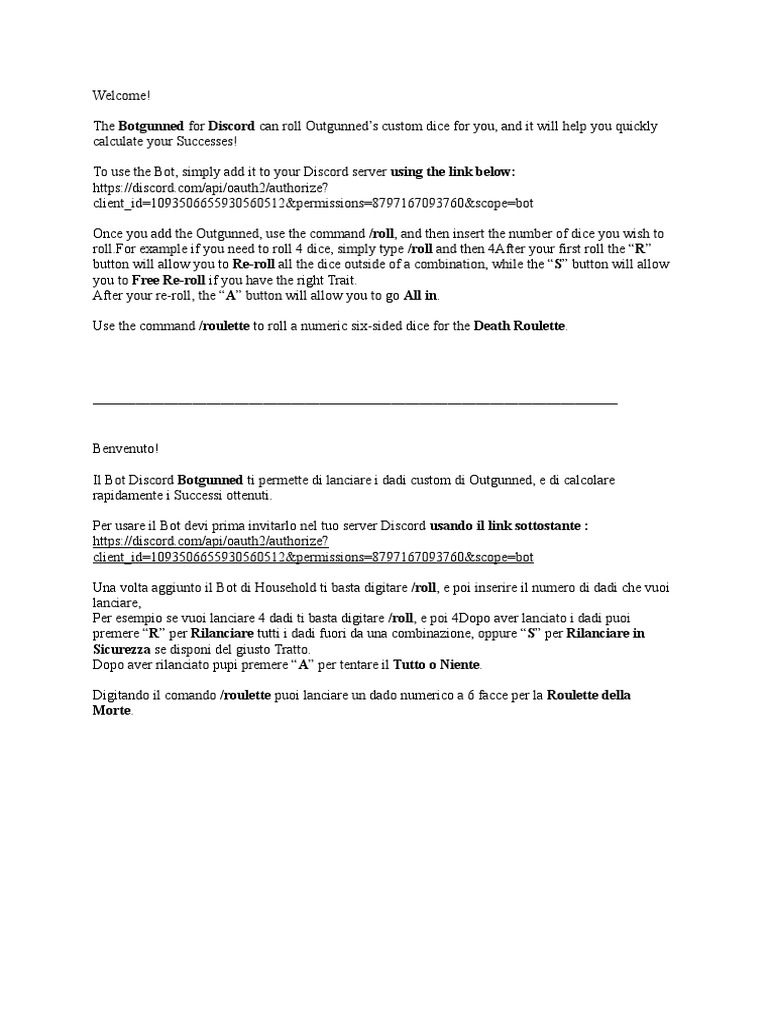 OG Discord Bot | PDF
