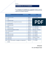 Cronograma de Actividades 2023-I