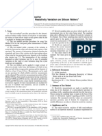 Measuring Radial Resistivity Variation On Silicon Wafers: Standard Test Method For