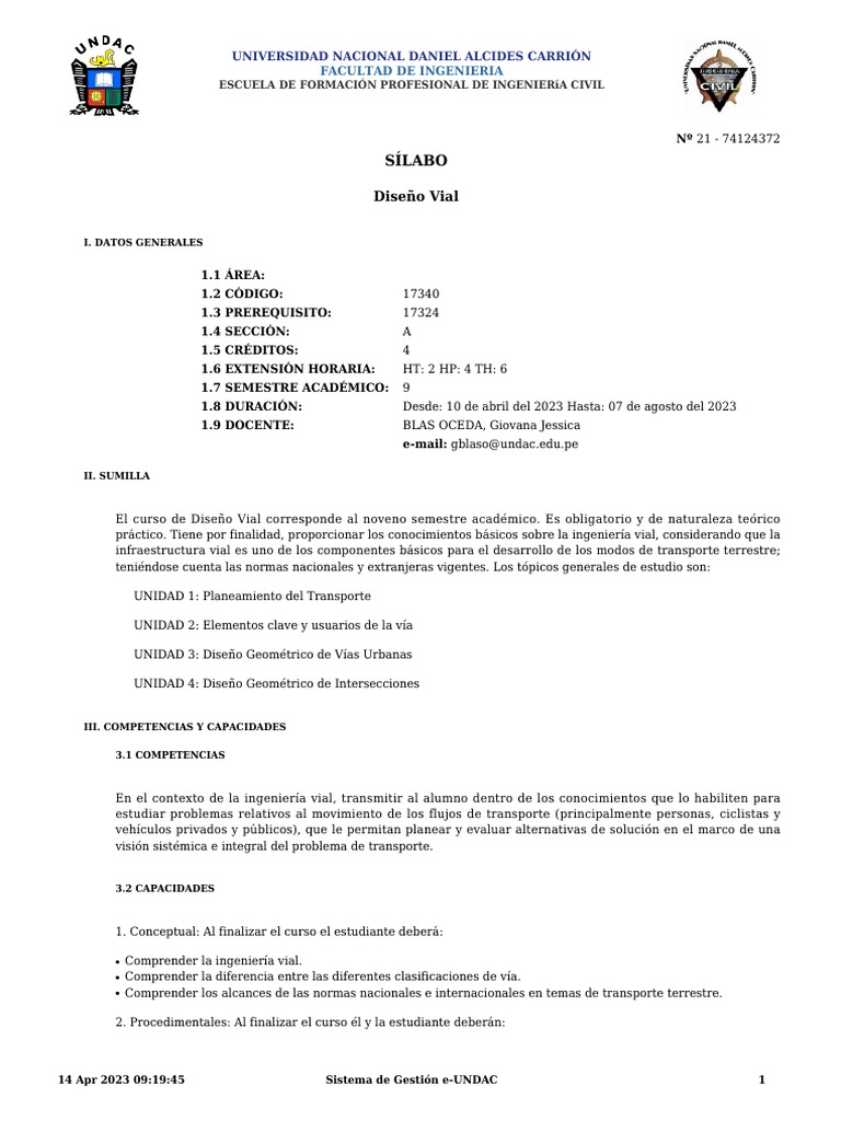 Silabo - 17340 | PDF