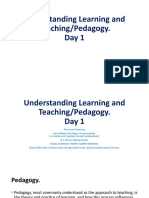 Understanding Learning and Teaching Day 1