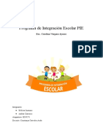 INFORME Programa de Integración Escolar PIE