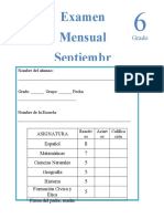 6° Examen Mensual de Septiembre 2022