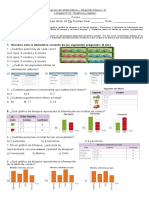 Evaluación de Matemática Tablas y Graficos