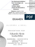 Examen Algebra