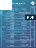 Program Schedule BUPIMUN 2023