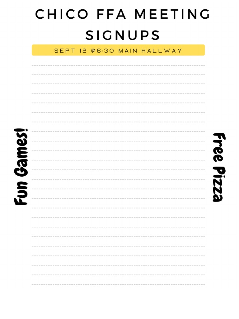 FFA Meeting Signups PDF
