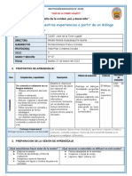 Comunicacmos Nuestras Experiencias A Partir de Un Dialogo