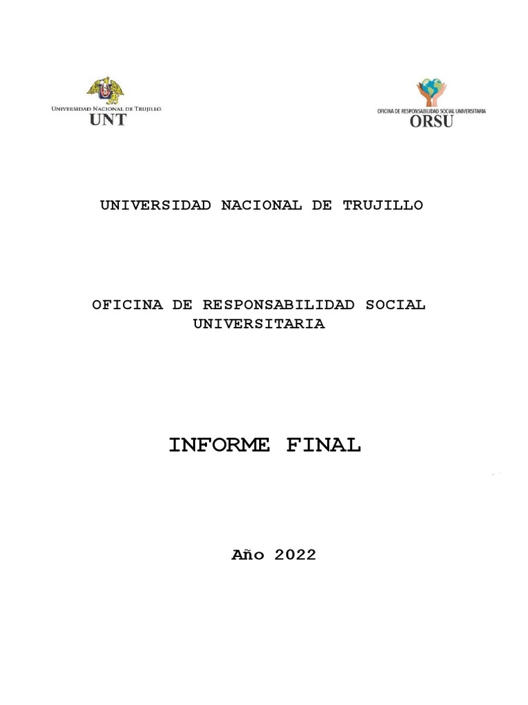 Informe Final - Irsu - Iii Ciclo | PDF | Business
