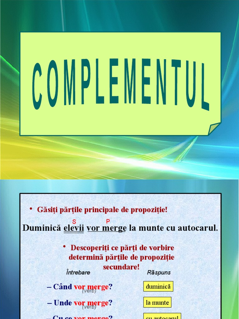 0 Complementul | PDF