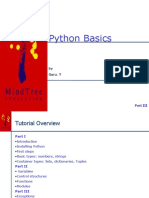 Python Basics Part III - Exceptions, Data Structures, Files, Libraries