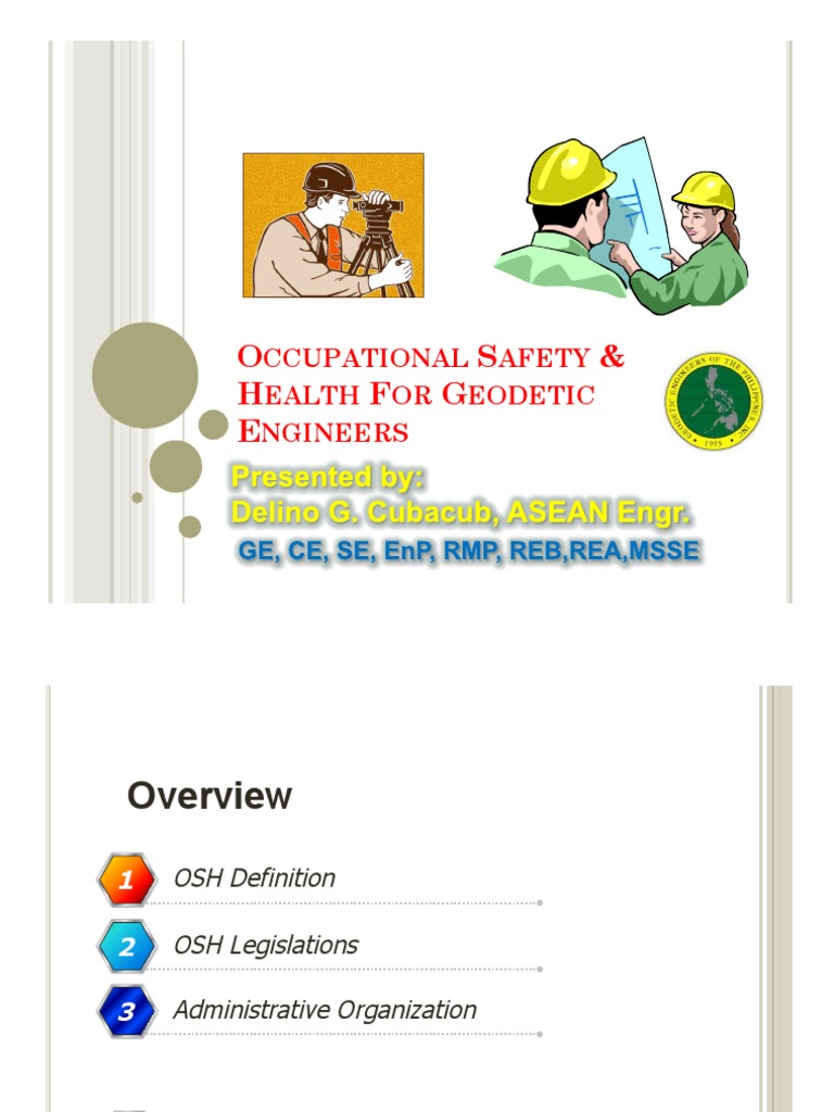 OSH Guidelines for Geodetic Engineers | PDF | Occupational Safety And ...