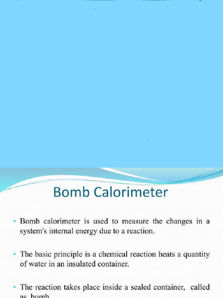 Bomb Calorimeter PDF