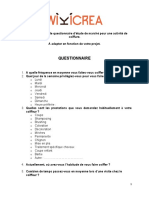 Exemple Questionnaire Étude de Marché Coiffure