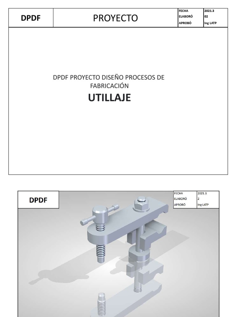Diseño de Procesos de Fabricación de Utillaje | PDF