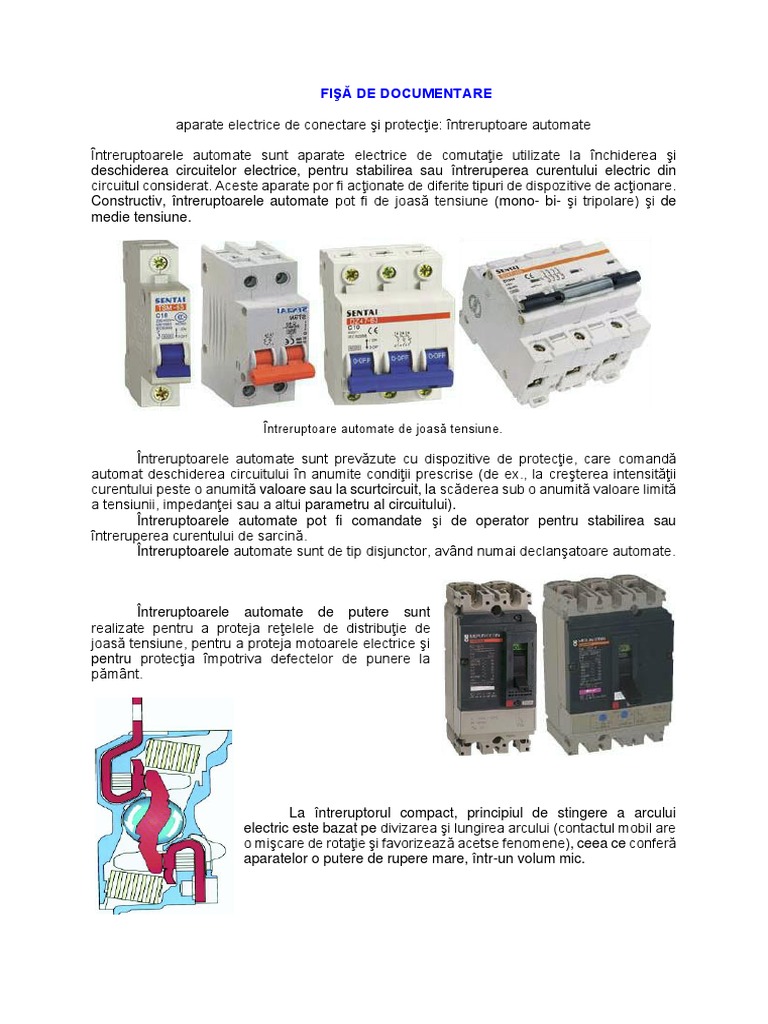 Intrerupatoare Automate | PDF