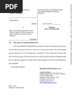 Kenard Burley vs. Horry County Police Dept. Lawsuit Document #2